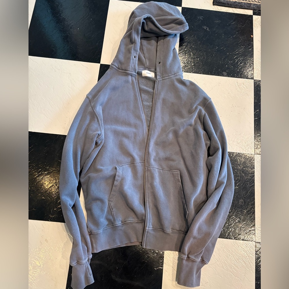 JOAH BROWN OVERSIZED ZIP UP HOODIE
